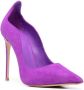 Le Silla Ivy 125mm suede pumps Purple - Thumbnail 2