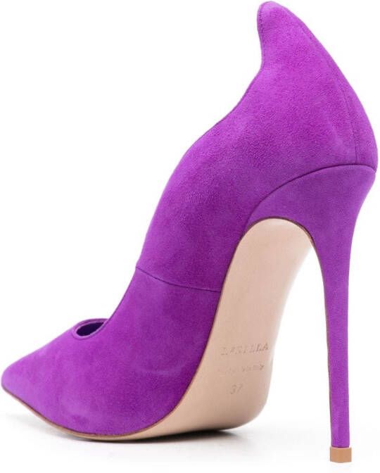 Le Silla Ivy 125mm suede pumps Purple