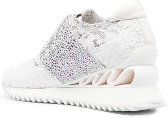 Le Silla Jackie crystal-embellished sneakers White