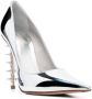 Le Silla Jagger 120mm Rockstud-embellished pumps Silver - Thumbnail 2