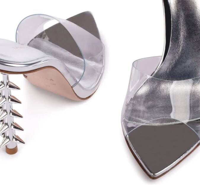Le Silla Jagger spike-heel leather sandals Neutrals