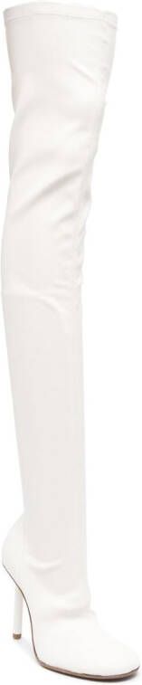 Le Silla Karlie 110mm thigh-high boots White