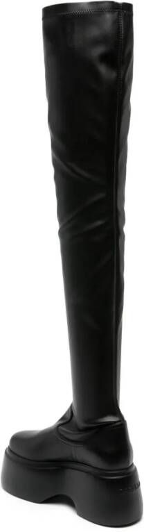 Le Silla Kembra 100mm thigh-high boots Black