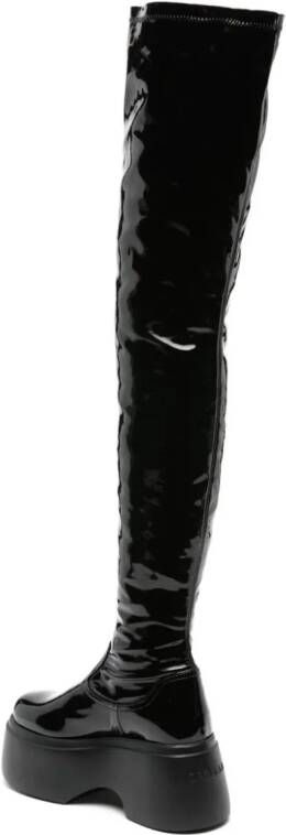 Le Silla Kembra platform thigh-high boots Black
