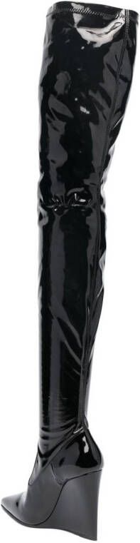 Le Silla Kira 120mm thigh-high boots Black