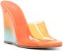 Le Silla Kira 115mm leather sandals Orange - Thumbnail 2