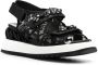 Le Silla lace-embroidered crystal-detail sandals Black - Thumbnail 2