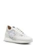 Le Silla lace-embroidered leather sneakers White - Thumbnail 2