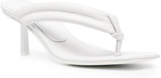 Le Silla leather slip-on sandals White