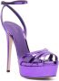 Le Silla Lola 140mm leather platform sandals Purple - Thumbnail 2