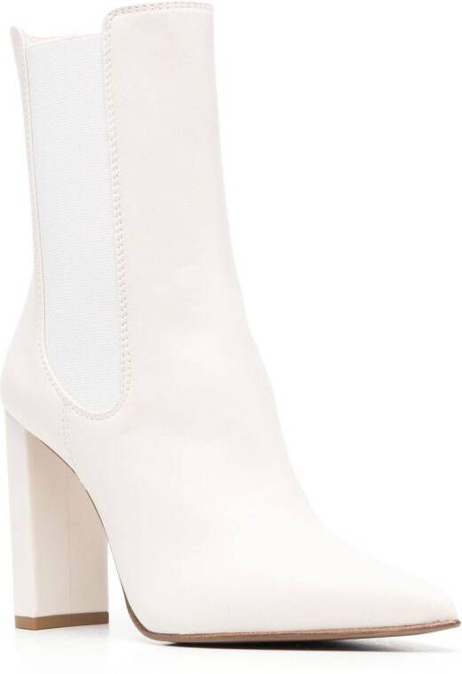 Le Silla Megan 110mm block-heel ankle boots White