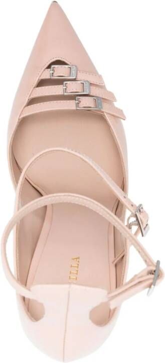 Le Silla Morgana 120mm leather pumps Pink