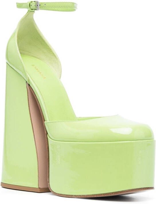 Le Silla Nikki platform pumps Green