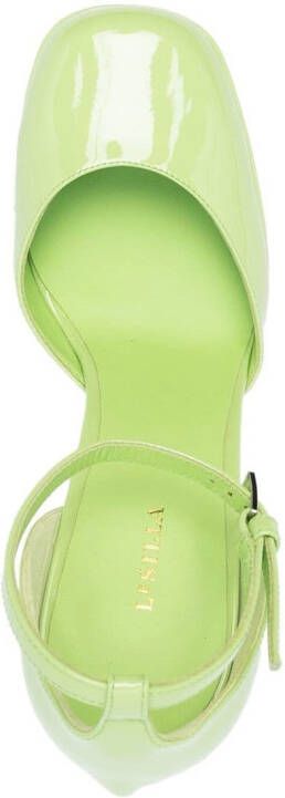 Le Silla Nikki platform pumps Green