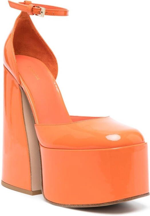 Le Silla Nikki platform pumps Orange