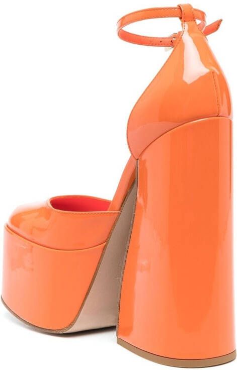 Le Silla Nikki platform pumps Orange