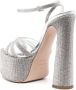 Le Silla Nina 170mm crystal-embellished platform sandals Silver - Thumbnail 3