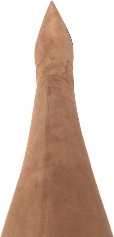 Le Silla over-the-knee suede boots Brown