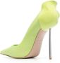 Le Silla Petalo 100mm leather pumps Green - Thumbnail 3