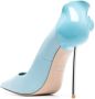 Le Silla Petalo 100mm leather pumps Blue - Thumbnail 3