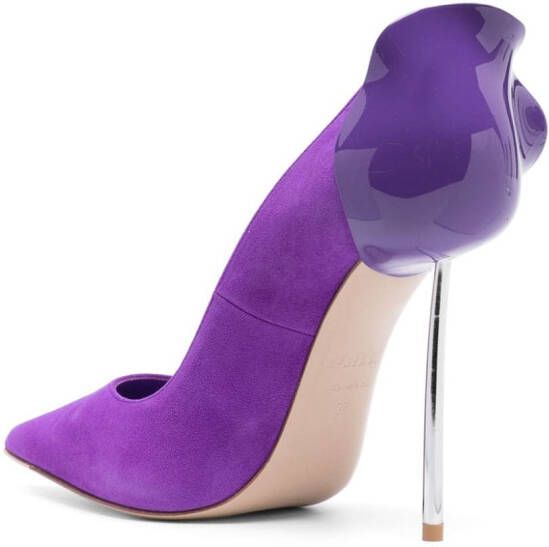 Le Silla Petalo 120mm pointed-toe pumps Purple
