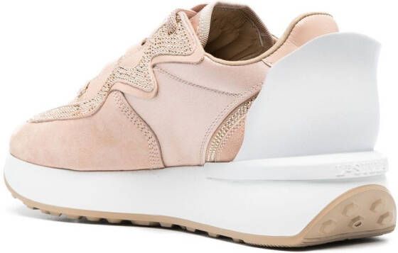 Le Silla Petalo rhinestone embellished sneakers Pink