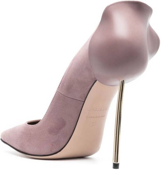 Le Silla Petalo suede 120mm pumps Purple