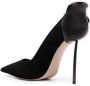 Le Silla Petalo suede 130mm pumps Black - Thumbnail 3