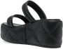 Le Silla platform double-strap sandals Black - Thumbnail 3
