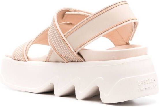 Le Silla platform touch-strap sandals Neutrals