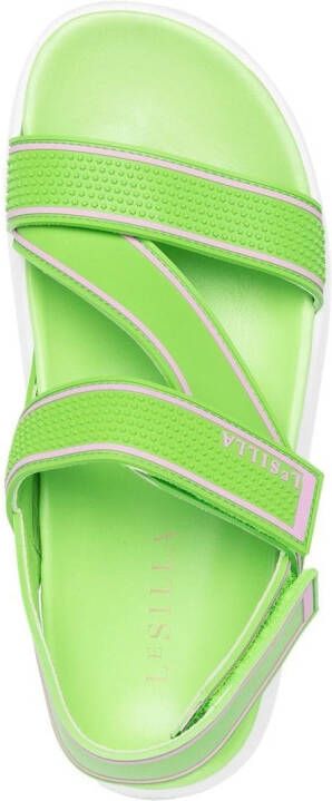 Le Silla Poolside touch-strap sandals Green