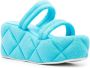 Le Silla quilted-effect platform sandals Blue - Thumbnail 2