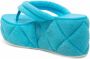 Le Silla quilted-finish platform sandals Blue - Thumbnail 3