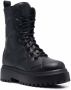 Le Silla quilted lace-up boots Black - Thumbnail 2