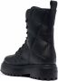 Le Silla quilted lace-up boots Black - Thumbnail 3
