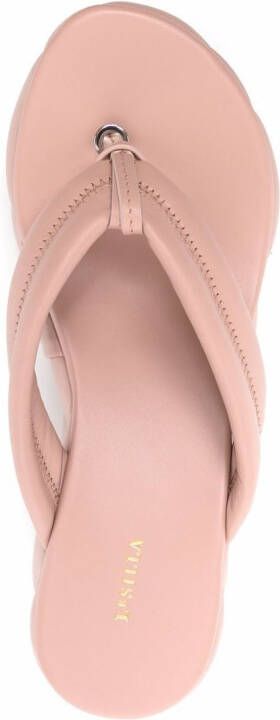 Le Silla quilted platform sandals Pink