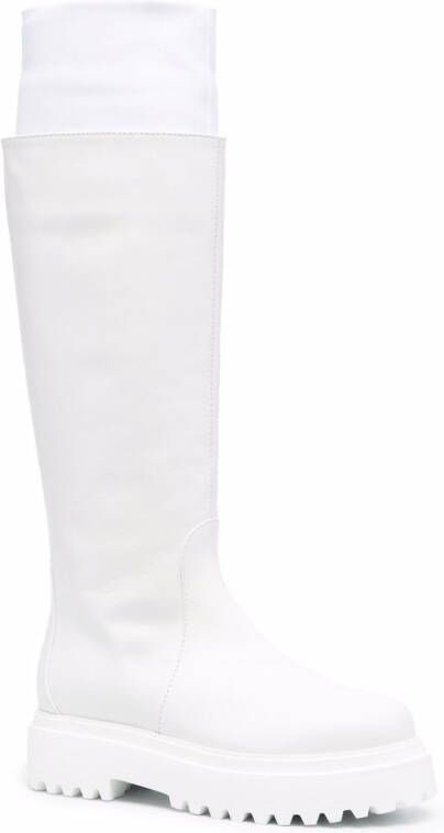 Le Silla Ranger knee-high boots White