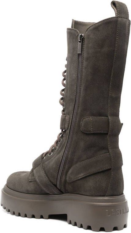 Le Silla Ranger suede lace-up boots Green
