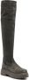 Le Silla Ranger suede-leather thigh-high boots Grey - Thumbnail 2