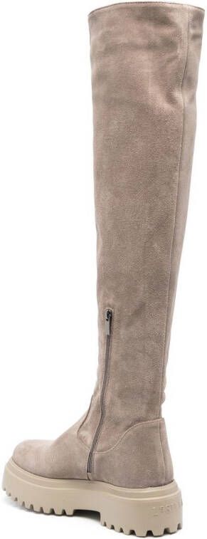 Le Silla Ranger suede thigh-high boots Grey