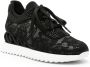 Le Silla Reiko Wave floral-lace sneakers Black - Thumbnail 2