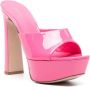 Le Silla Resort 140mm patent-leather mules Pink - Thumbnail 2