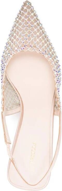 Le Silla rhinestone-embellished mesh pumps Pink