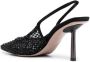 Le Silla rhinestone-embellished slingback stiletto pumpss Black - Thumbnail 3