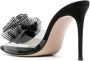 Le Silla Rose 100mm crystal-embellished mules Black - Thumbnail 3