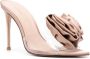 Le Silla Rose 110mm floral-appliqué sandals Pink - Thumbnail 2