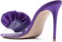 Le Silla Rose 110mm floral-appliqué sandals Purple - Thumbnail 3