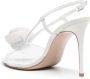 Le Silla Rose 110mm leather sandals White - Thumbnail 3