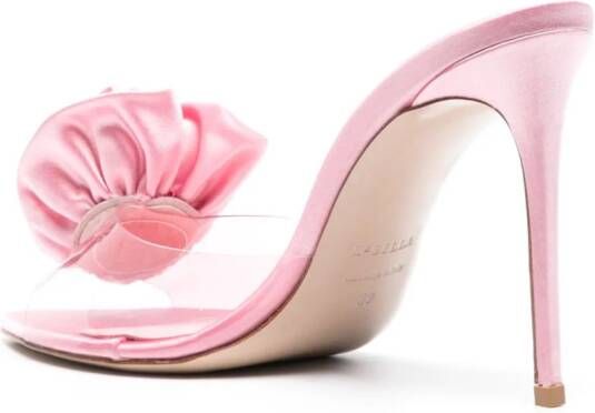 Le Silla Rose 110mm satin mules Pink
