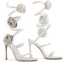 Le Silla Rose floral-appliqué sandals White - Thumbnail 2